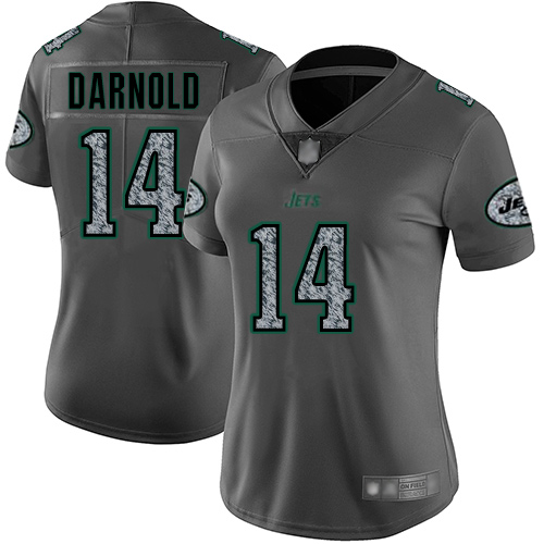 New York Jets Limited Gray Women Sam Darnold Jersey NFL Football 14 Static Fashion